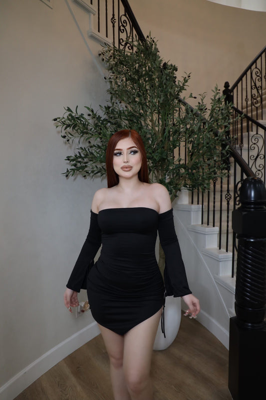 Jaylee Dress- Available In Pink, Black & Nude