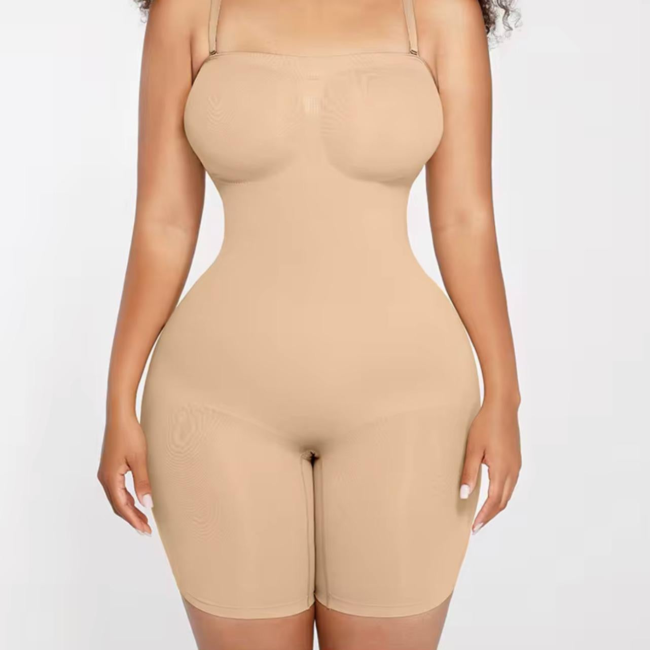 Strapless Midthigh Seamless Shapewear Waist Slimming Full Body #240017