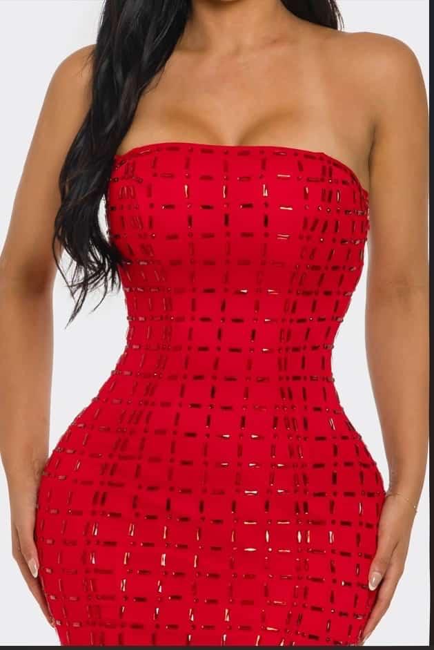 Scarlet Whisper Dress- Available In Red & Black