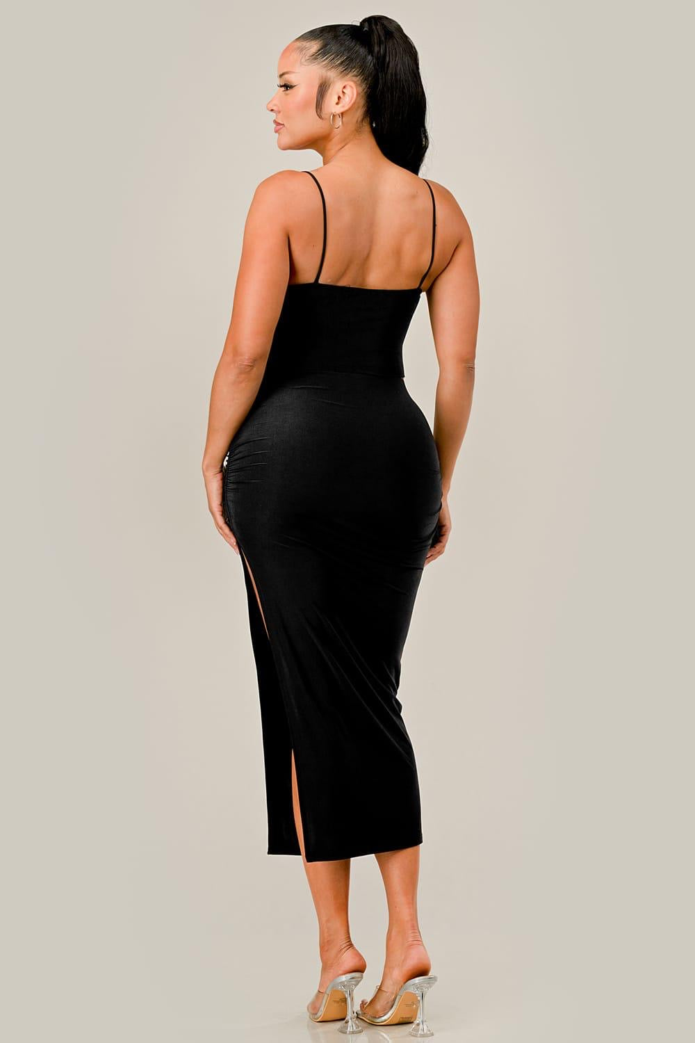 Wanda Skirt Set- Available In Black & Green