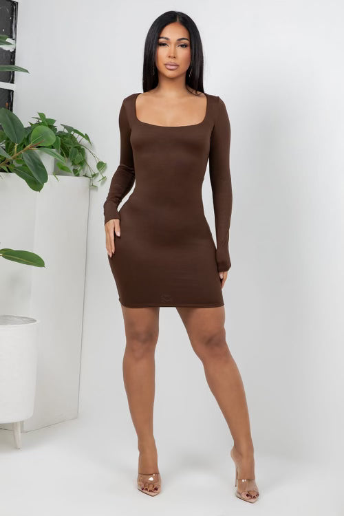 The Essential Mini Dress- Available in Black, Brown, Red & White