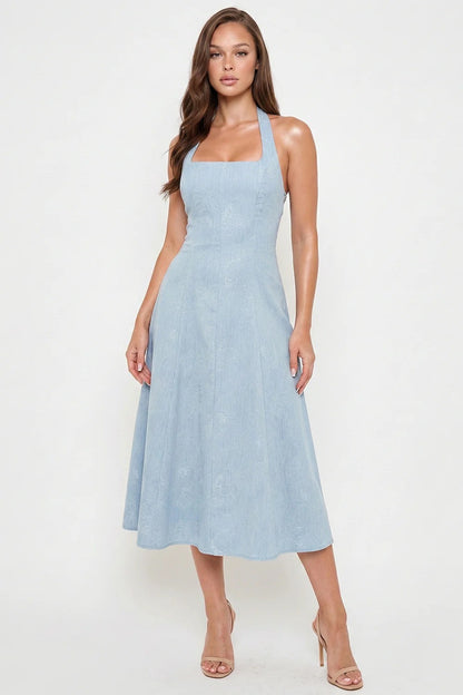 Clarissa Dress- Available In Blue & Pink