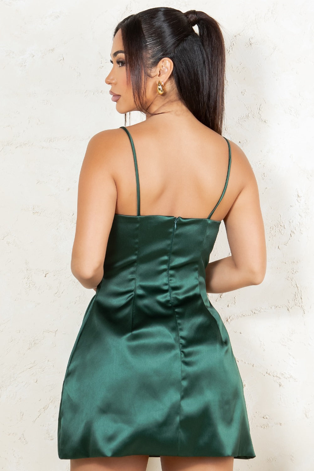 Cristina Dress- Hunter Green