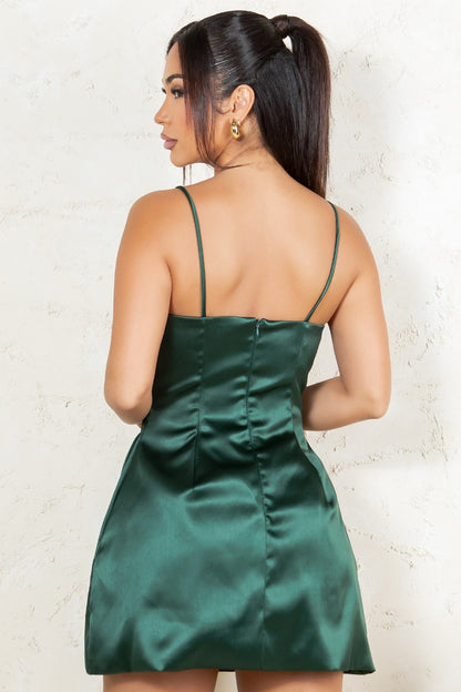 Cristina Dress- Hunter Green