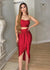 XOXO Skirt Set- Red
