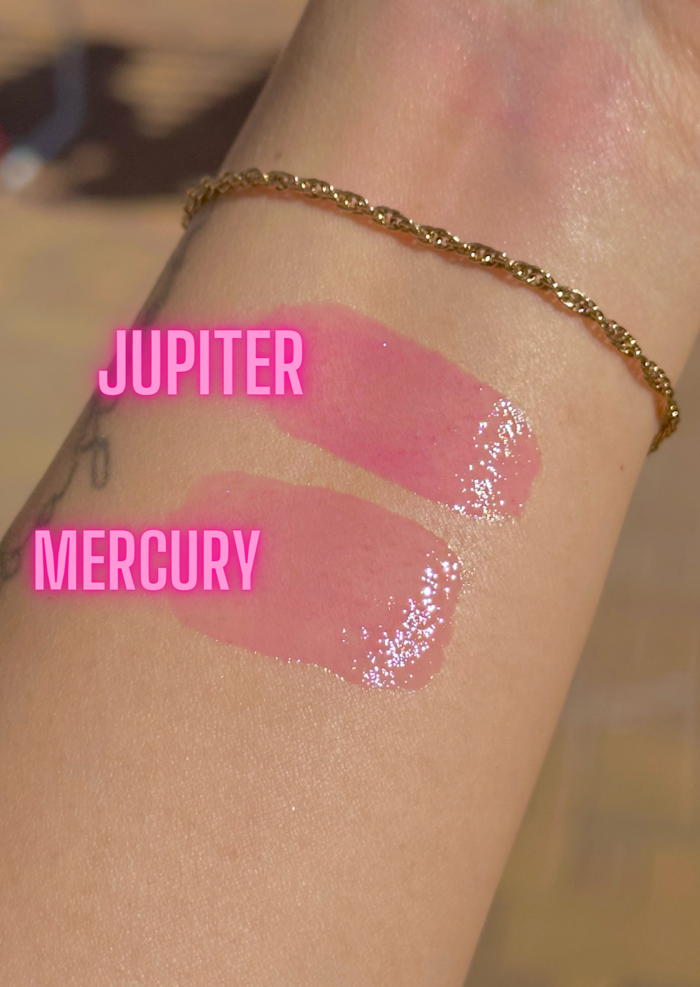 Color Changing Lip Oil Gloss Light Pink- Mercury