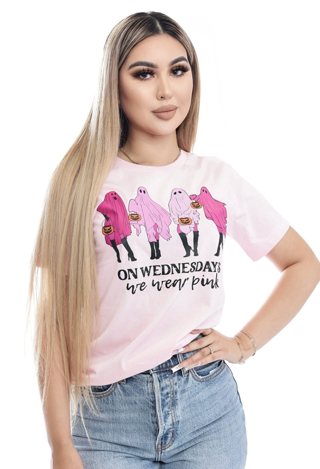 On Wednesdays We Wear Pink Shirt-Pink