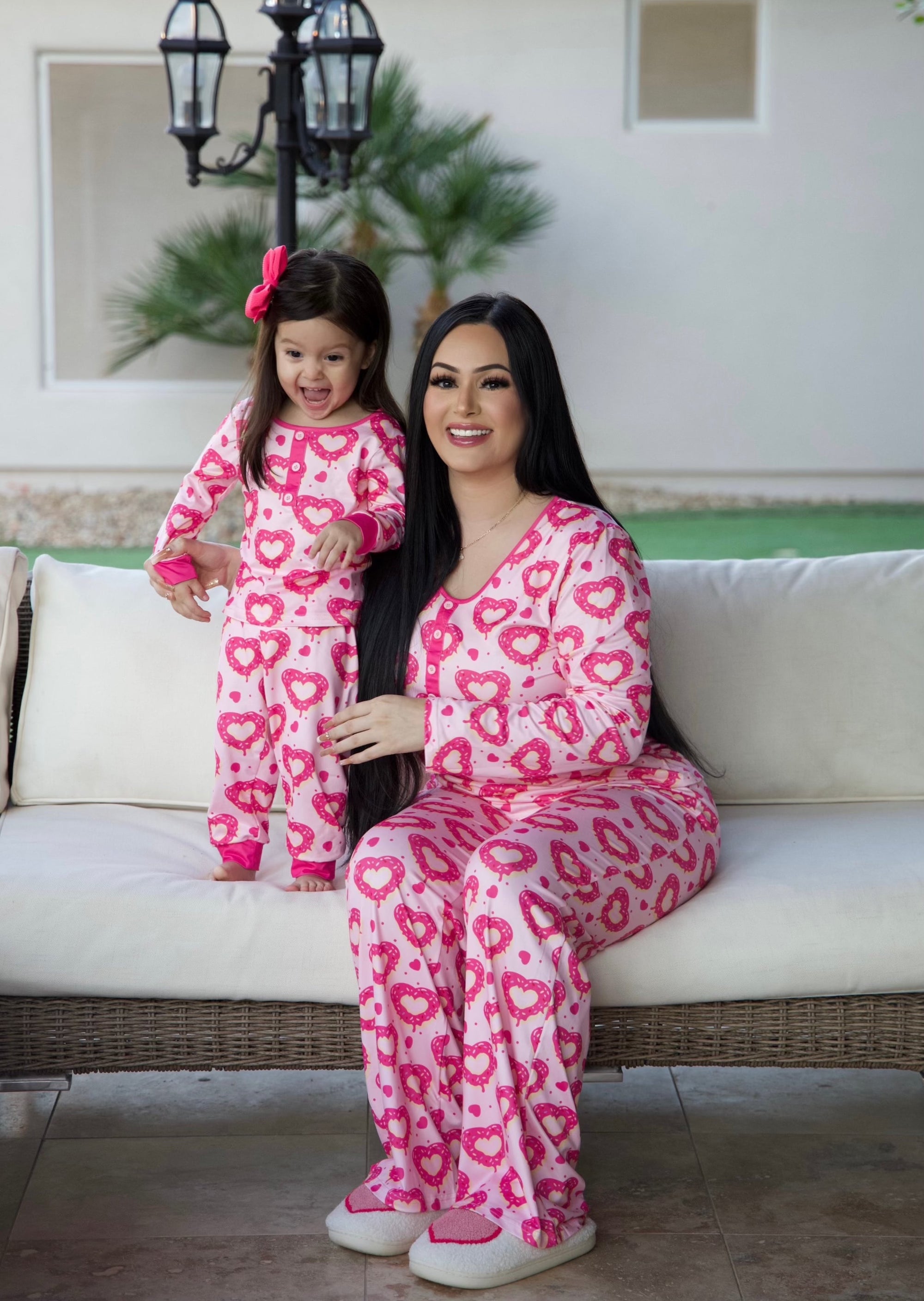 Sweet Love ADULTS Pajama Set- Pink