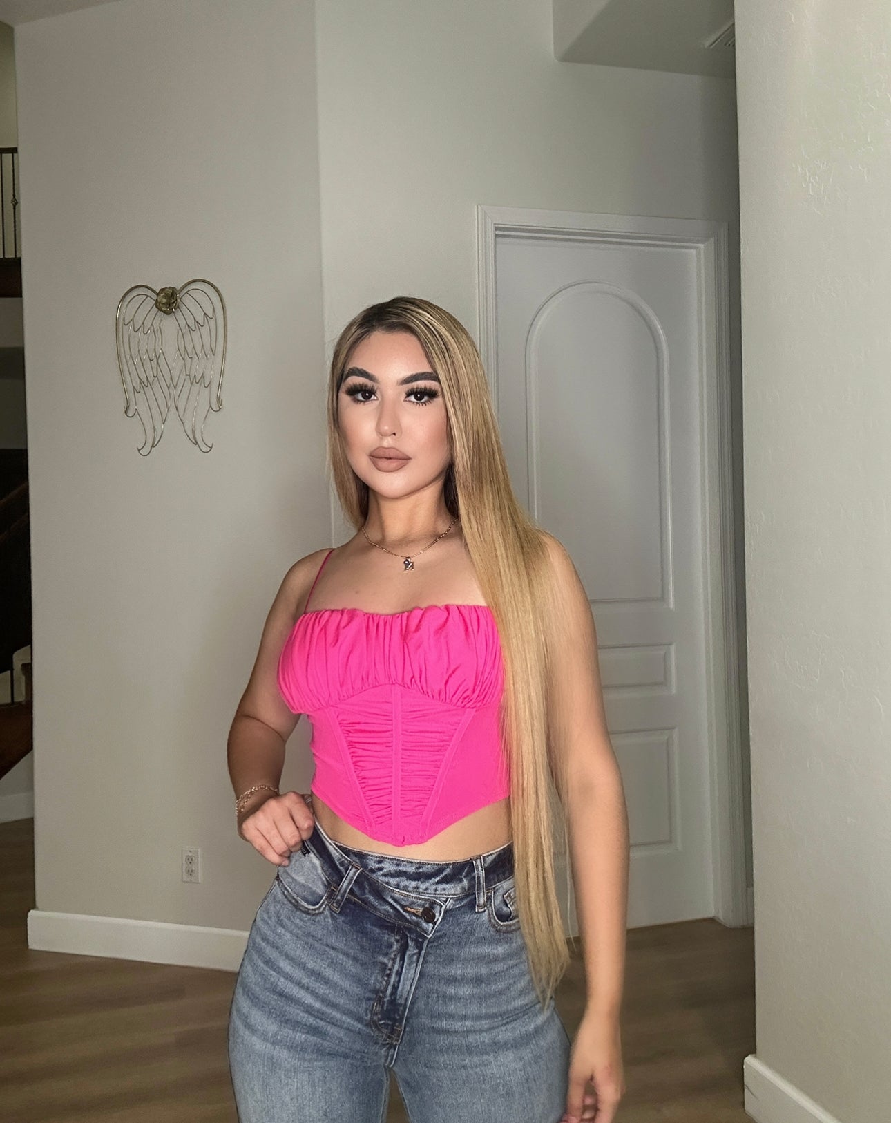 Elisa Top- Hot Pink