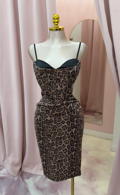 Wild Desire Dress - Leopard