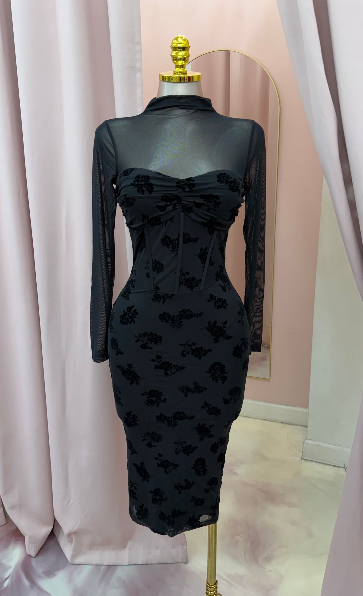 Femme Fatale Midi Dress