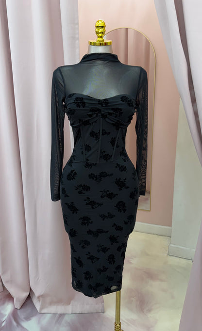 Femme Fatale Midi Dress