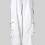 Betsy Wide Leg Cargo Pants- Off White