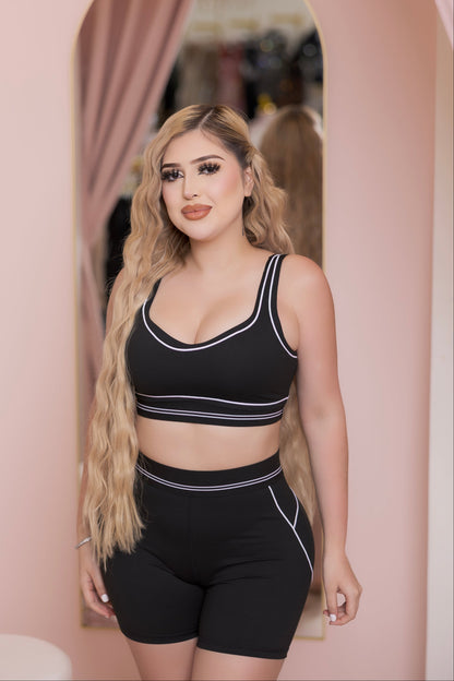 Pretty Fit Short Set- Available in Pink, Black, Beige, Blue & Brown