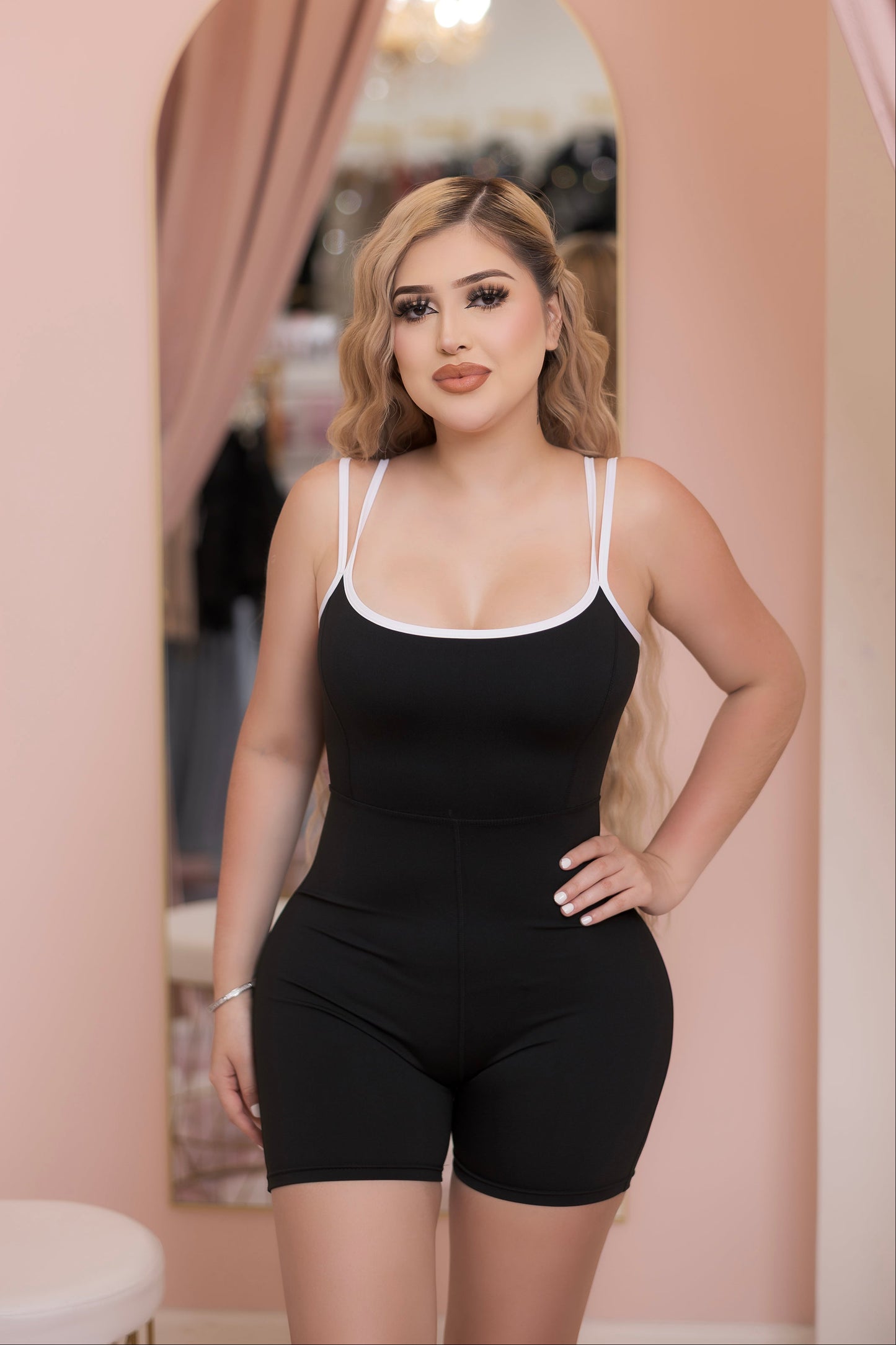 Kendra Romper- Available In Sage, Black & Pink
