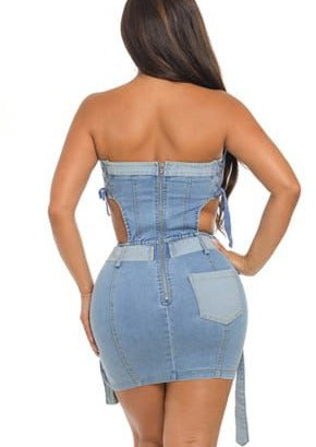 Layla Dress- Denim