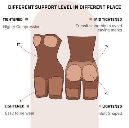 Strapless Midthigh Seamless Shapewear Waist Slimming Full Body #240017