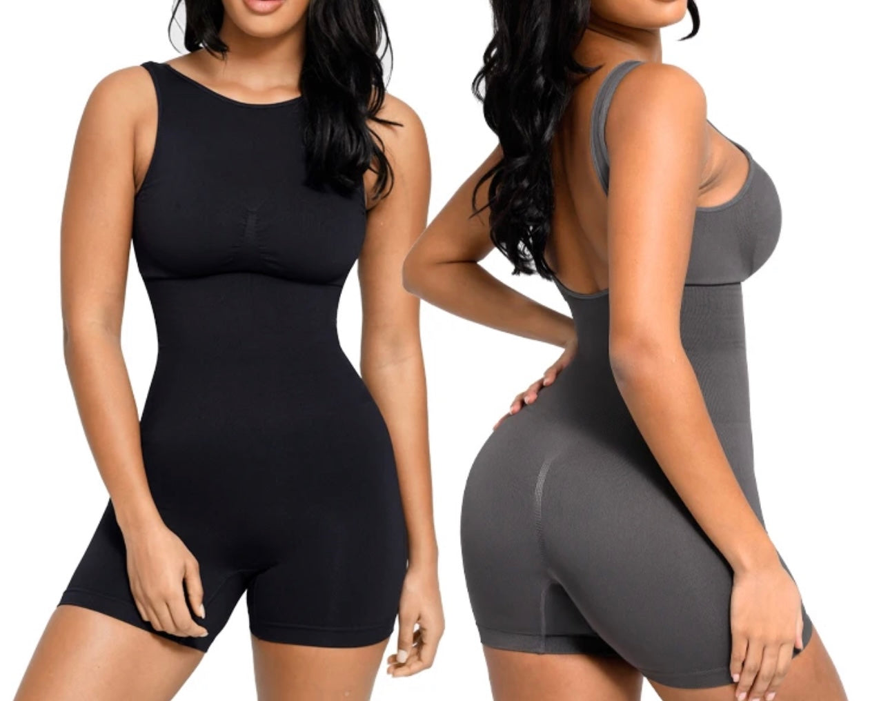 Shapewear Romper #390- GRAY