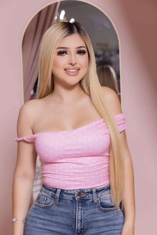 Sandra Top- Available in Pink, Orange, Yellow, Black, Brown,  Animal Print, Polka Dots