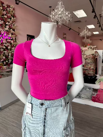 Karina Top #2-Fuchsia