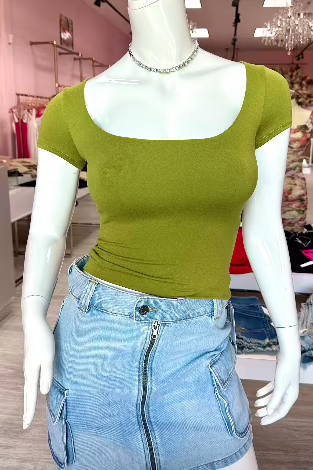 Karina Top #1-Avocado