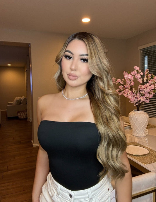 Johanna Strapless Top- Available in Black, Pink, Avocado, Yellow & Brown