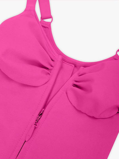 Zipper Seamless Shaping Bodysuit- Available in Black, Brown, Nude, Red & Pink