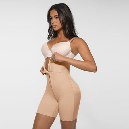 ZIP-UP High Waist Invisible BBL Shorts #2076 Seamless