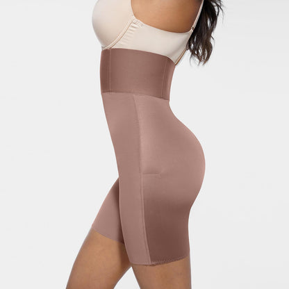 ZIP-UP High Waist Invisible BBL Shorts #2076 Seamless