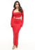Gemma Skirt Set- Red