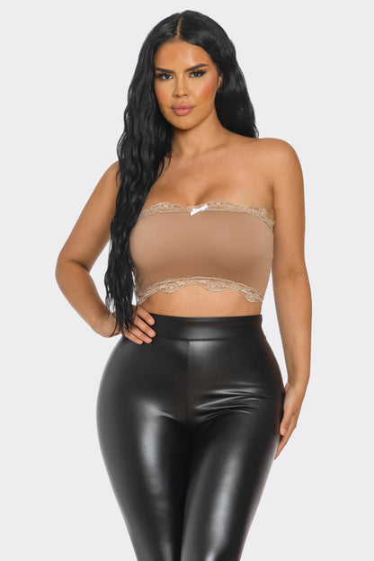 Kendra Tube Top- Brown