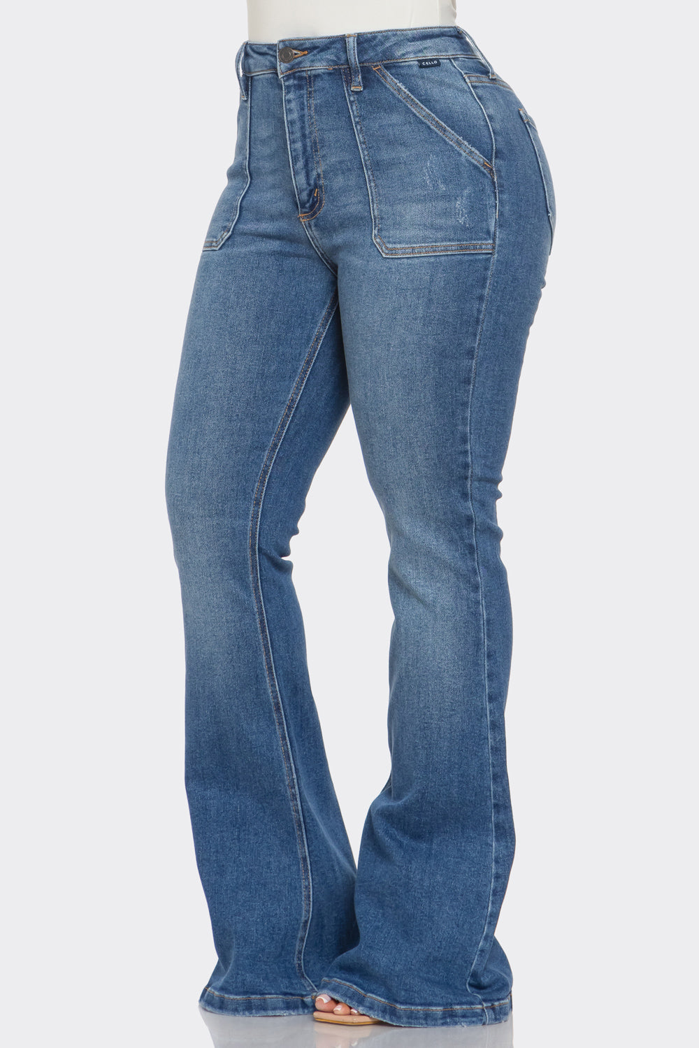 70's Flare Jeans- Medium Denim