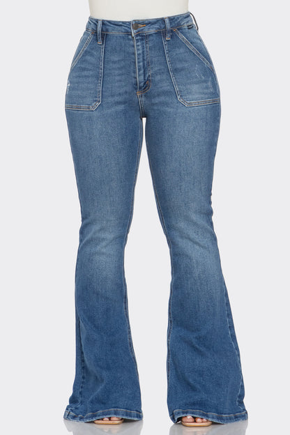 70's Flare Jeans- Medium Denim