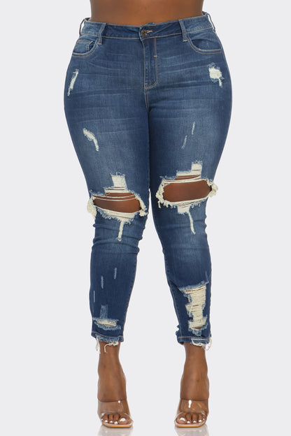 Tina Jeans Plus- Dark Denim