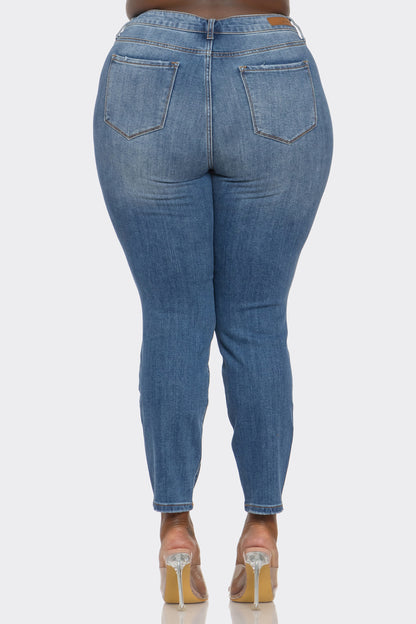 Chantal Jeans Plus- Medium Denim