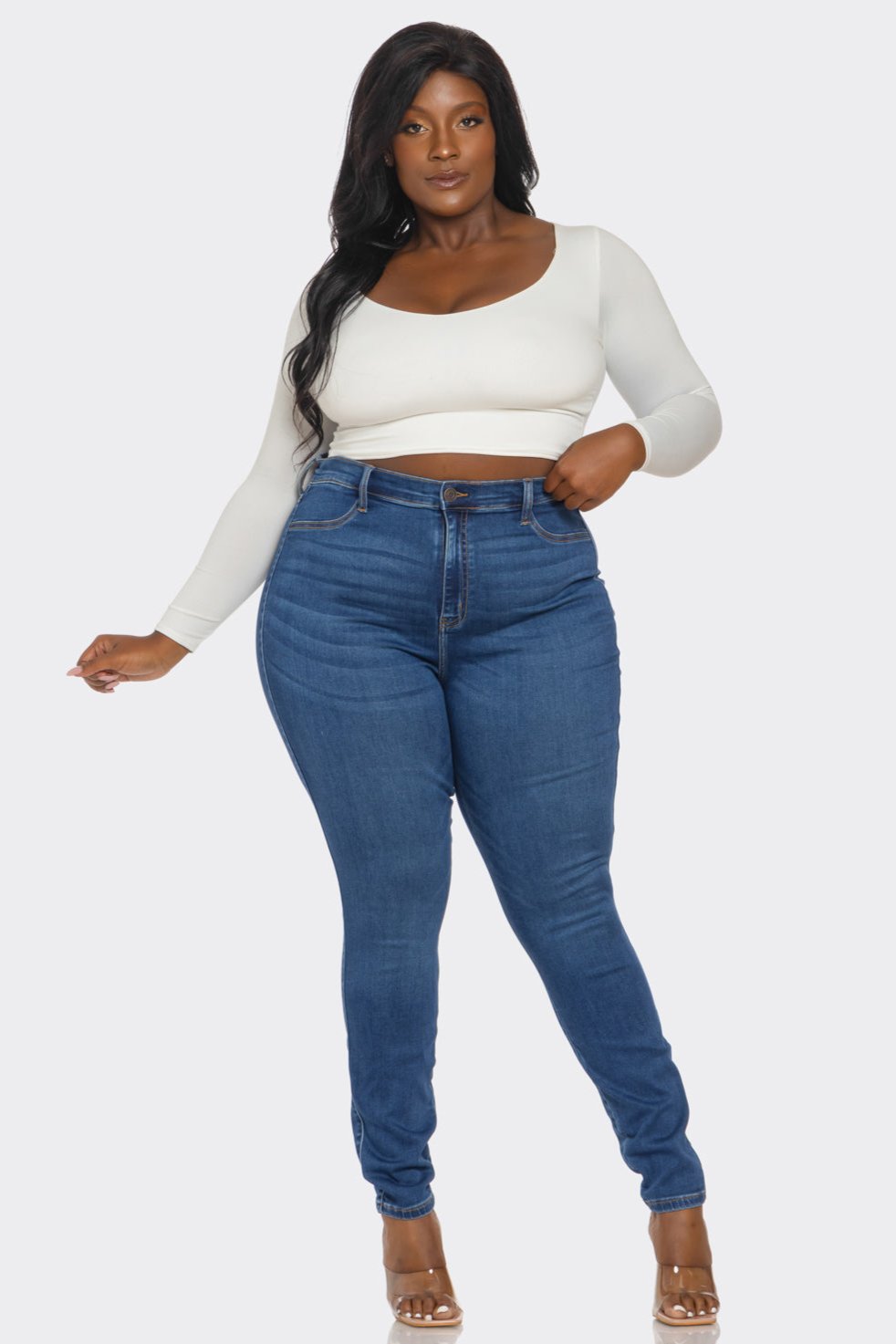 Gianna Jeans Plus- Medium Denim