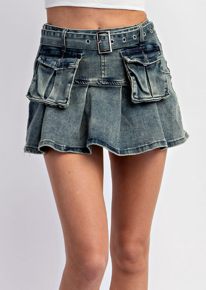 Blanca Skirt- Denim Blue