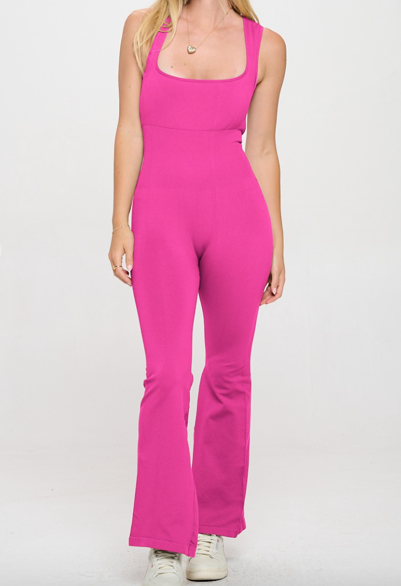 Iris Jumpsuit- Fuchsia