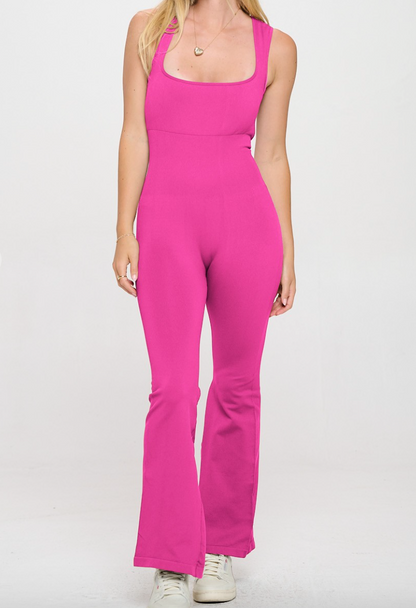 Iris Jumpsuit- Fuchsia