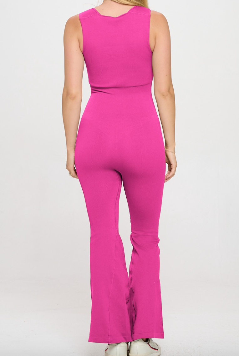 Iris Jumpsuit- Fuchsia