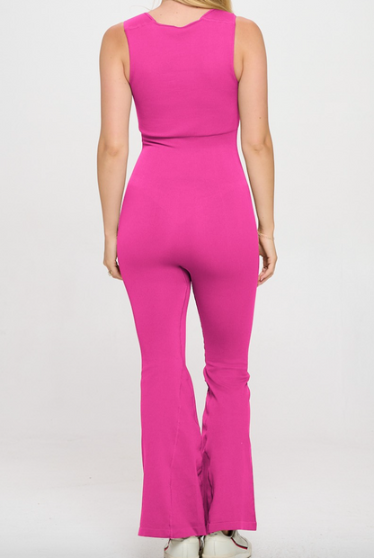 Iris Jumpsuit- Fuchsia