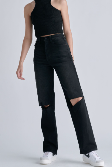 Damian Dad Jeans- Black