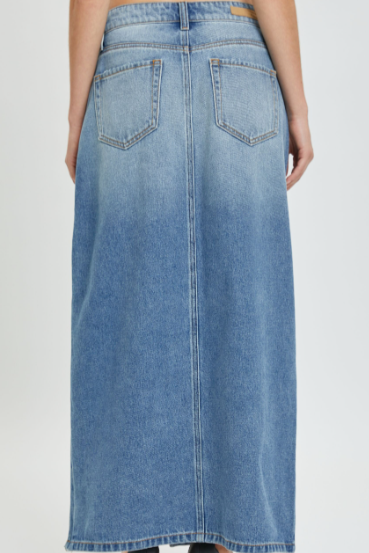 Mariana Maxi Skirt- Medium Denim