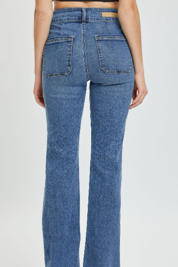 Nancy High Rise Jeans- Medium Denim