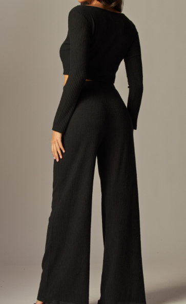 Sophia Pant Set- Black