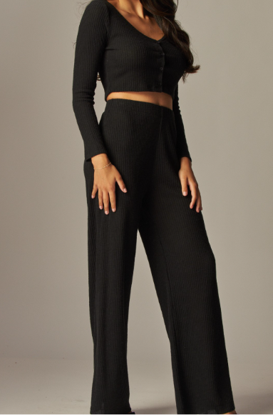 Sophia Pant Set- Black