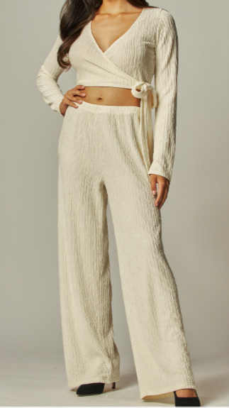 Stephany Pant Set- Off White