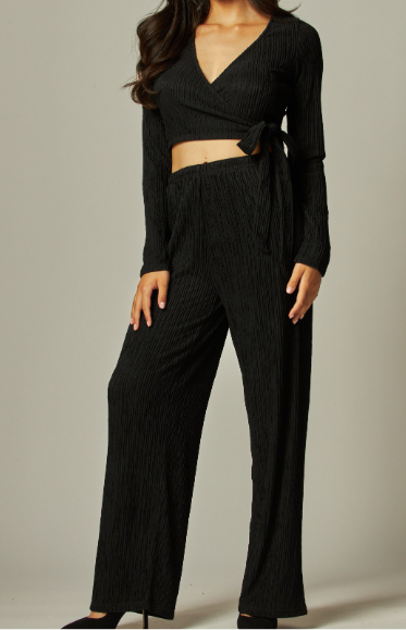 Stephany Pant Set- Black