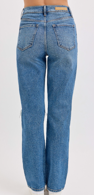 Ivan Dad Jeans- Medium Denim