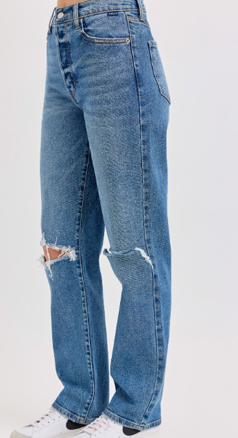 Ivan Dad Jeans- Medium Denim